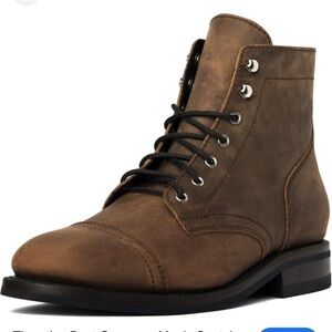 Thursday Women’s Captain Brown Leather Lace Up Combat Western Boots Size 6.5